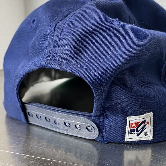 Vtg Notre Dame Snapback Hat Cap The Game NCAA 1980s Split Bar 1988 Korea RARE - Picture 6 of 7